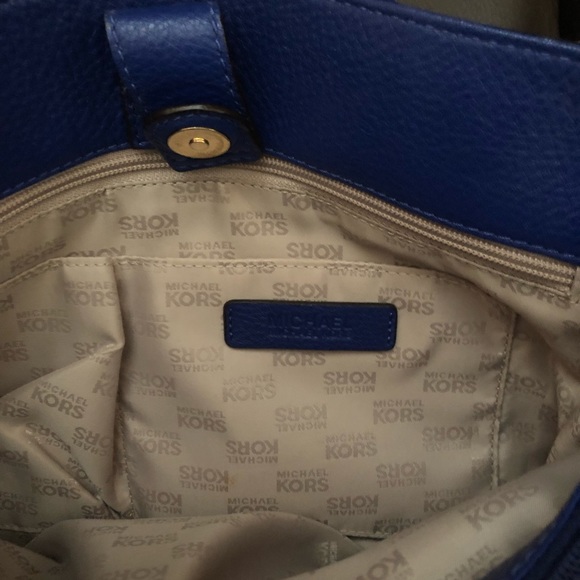 Michael Kors Hamilton Bag Royal Blue - Picture 11 of 14